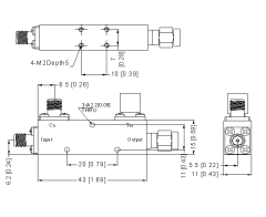 2000～18000 MHz SMA-Female / SMA-Male  Power Divider 50 Ohm Wide-Band Signal Splitter