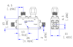 18000～40000 MHz SMA Female  Power Divider 50 Ohm Wide-Band Signal Splitter