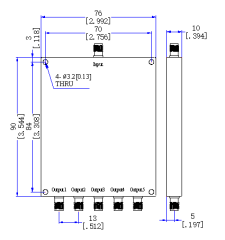 2000～8000 MHz SMA Female  Power Divider 50 Ohm Wide-Band Signal Splitter