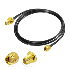 SMA male to SMA female Bulkhead Connector ALSR100 Cable 1m/3.28ft 50 Ohm used for Wifi router