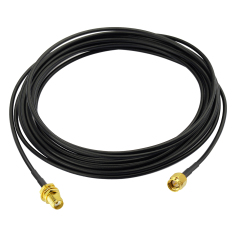 SMA Male to SMA Female Bulkhead Connector ALSR100 Cable 5m/16.4ft 50 Ohm for WiFi Router