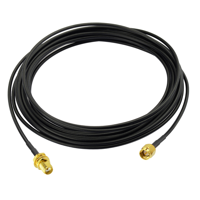 SMA Male to SMA Female Bulkhead Connector ALSR100 Cable 5m/16.4ft 50 Ohm for WiFi Router