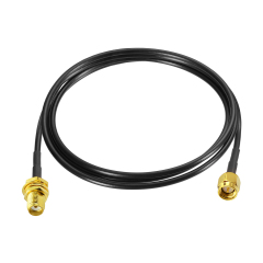 SMA BulkHead Jack to SMA Straight Plug Low Loss ALSR100 300cm with 3pcs SMA Adapters