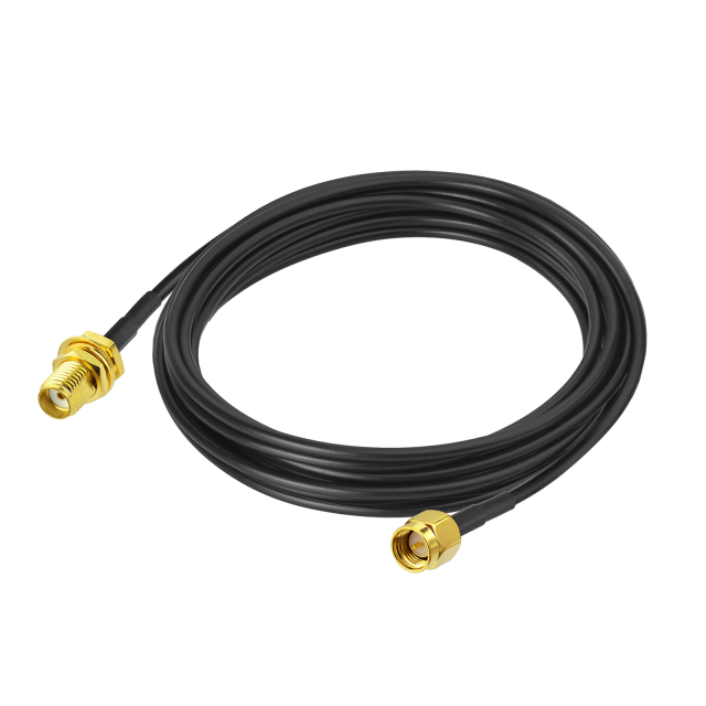 SMA BulkHead Male to Female Connector Low Loss ALSR100 300cm with 3pcs SMA Adapters