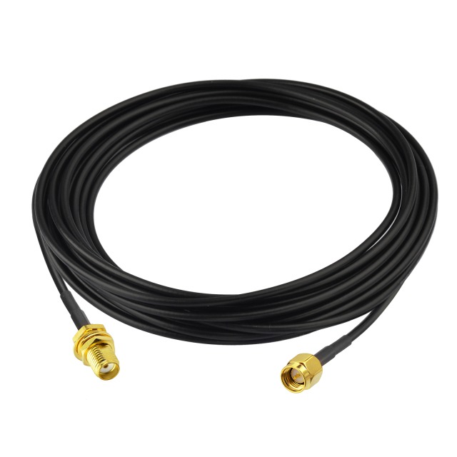 SMA Male to SMA Female Bulkhead Connector ALSR100 Cable 5m/16.4ft 50 Ohm for WiFi Router