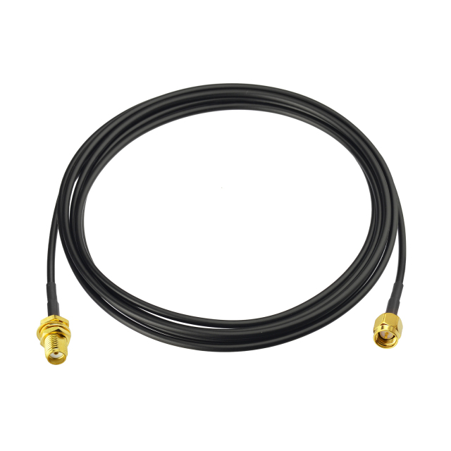 SMA BulkHead Jack to SMA Straight Plug Low Loss ALSR100 200cm with 3pcs SMA Adapters