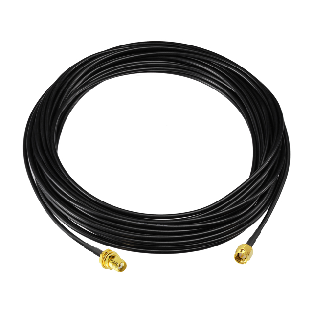 SMA BulkHead Male to Female Connector Low Loss ALSR100 1000cm with 3pcs SMA Adapters