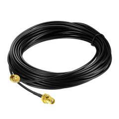SMA BulkHead Male to Female Connector Low Loss ALSR100 1000cm with 3pcs SMA Adapters