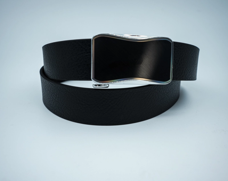 xiaoma Leather Belt - Suitable for casual sports business belts Classic Automatic buckle 06 Classic color belt Gift box