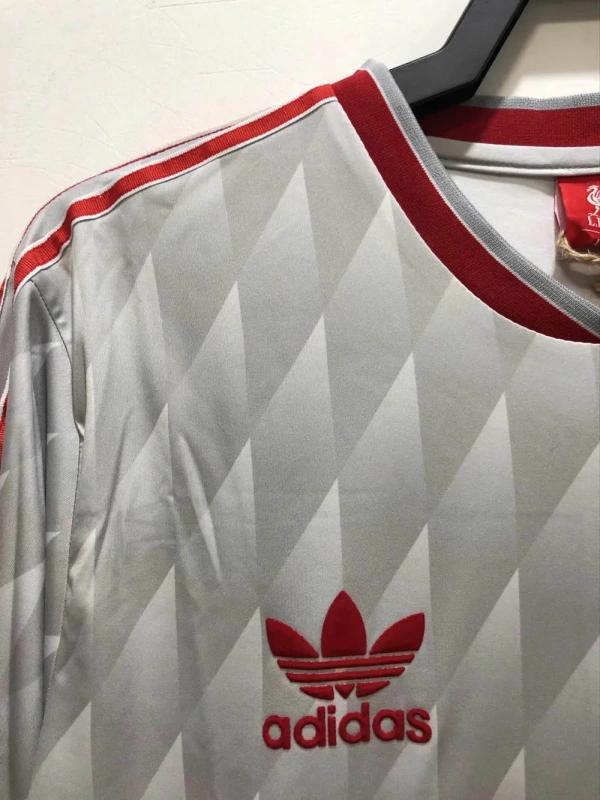Camisa Liverpool II 1989/91 Retrô Manga Longa