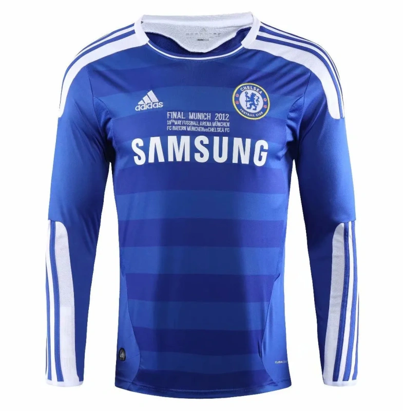 Camisa Chelsea I 2011/12 Retrô Manga Longa