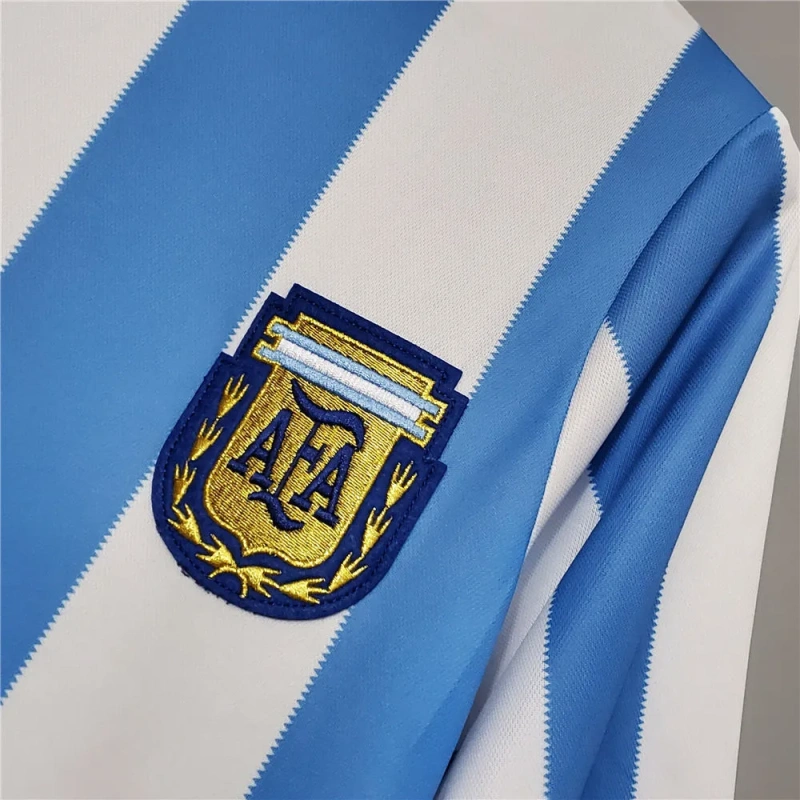 Camisa Argentina I 1986 Retrô Copa do Mundo