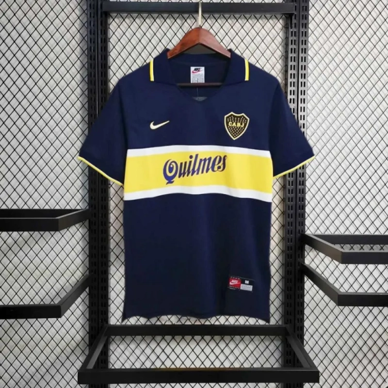 Boca Juniors 2002 Home Retro Soccer Jersey