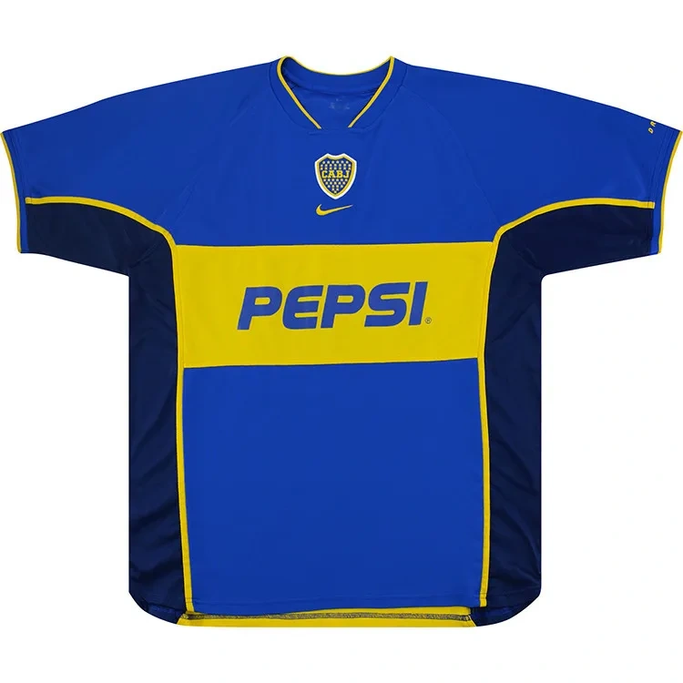 Boca Juniors 2002 Home Retro Soccer Jersey