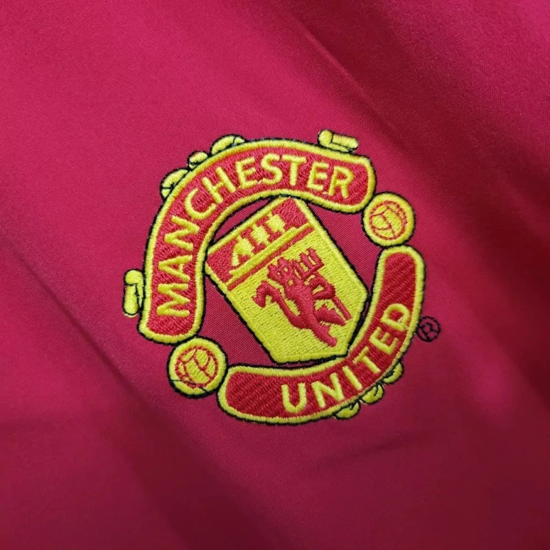 Camisa Manchester United I 2002/03 Retrô Manga Longa