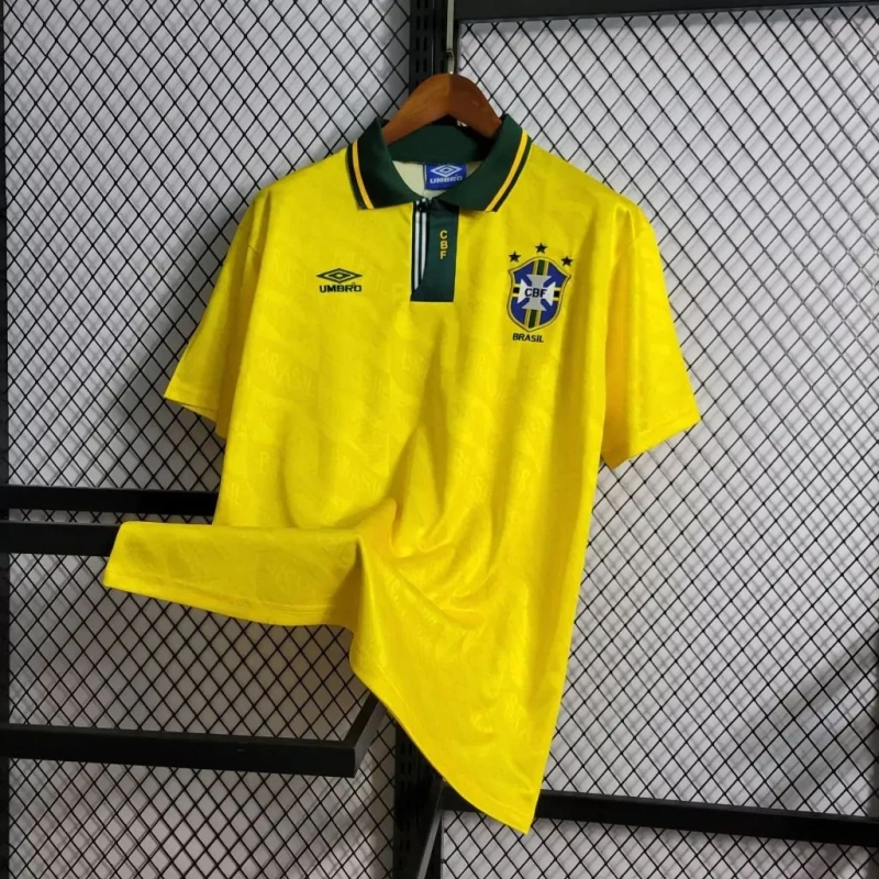 Brazil 1991/1993 Home Retro Jersey
