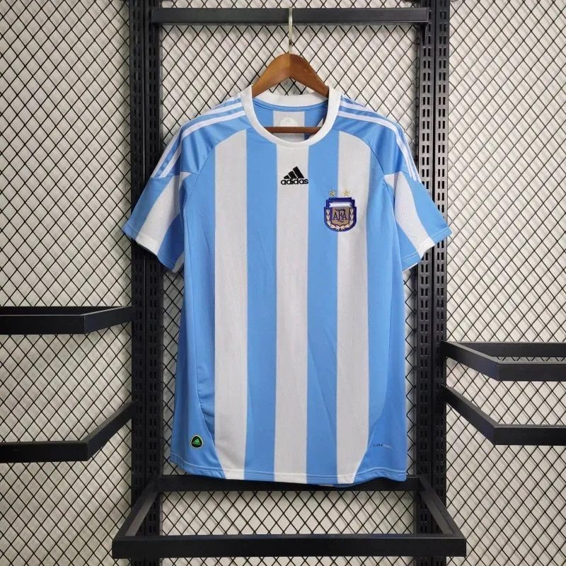 Camisa Argentina I 2010 Retrô Copa do Mundo