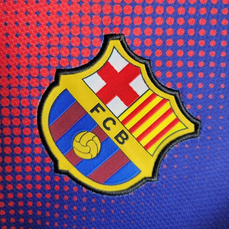 Camisa Barcelona I 2012/13 Retrô Manga Longa