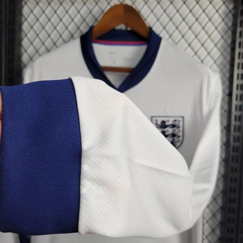 Camisa Inglaterra I 2024 Manga Longa Eurocopa