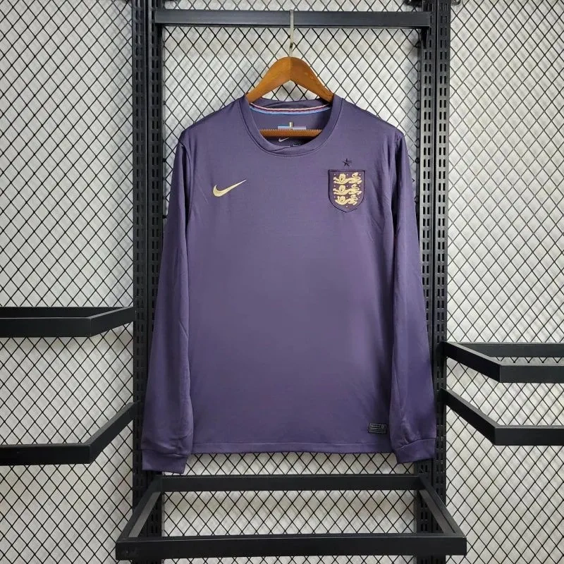 Camisa Inglaterra II 2024 Manga Longa Eurocopa