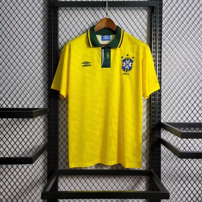Brazil 1991/1993 Home Retro Jersey