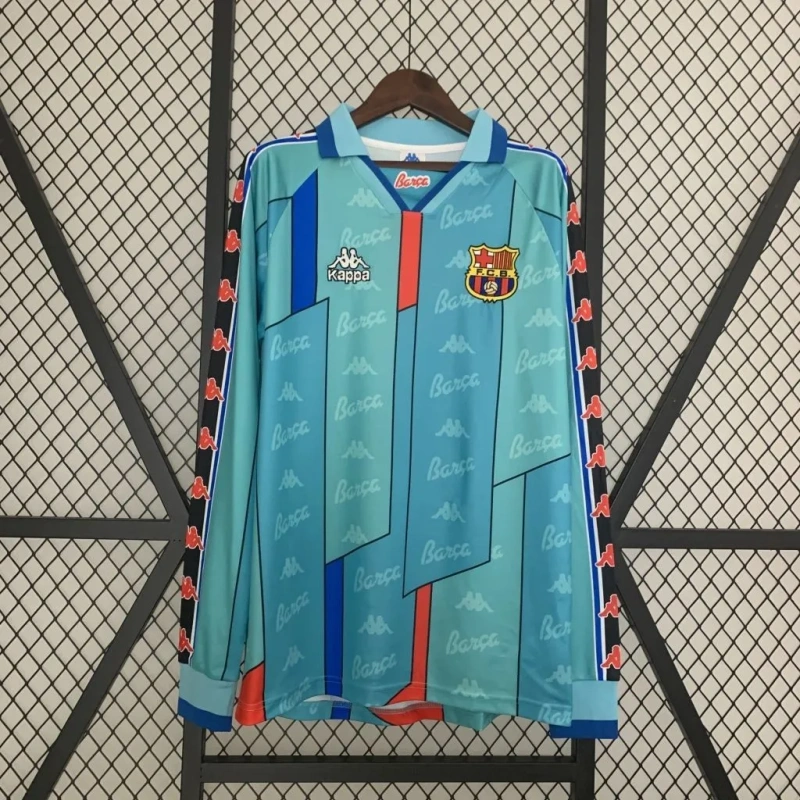 Camisa Barcelona II 1995/97 Retrô Manga Longa