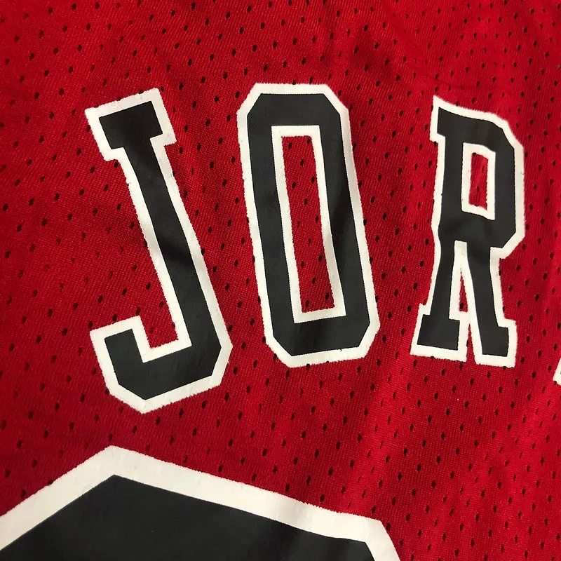 Michael Jordan Mens Red Player Jersey Throwback Edition