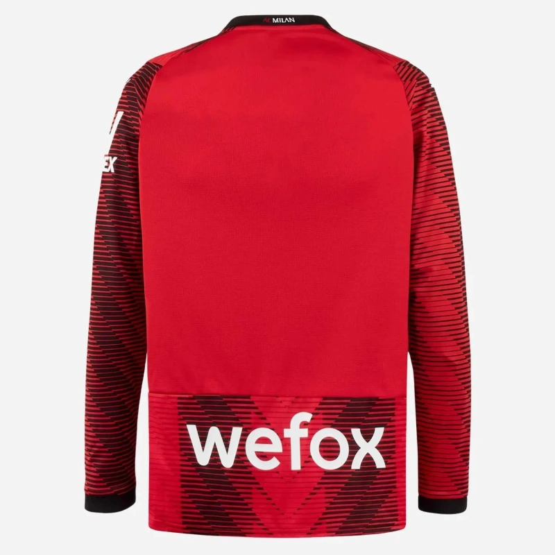 Camisa AC Milan I 2023/24 Versão Tailandesa Manga Longa