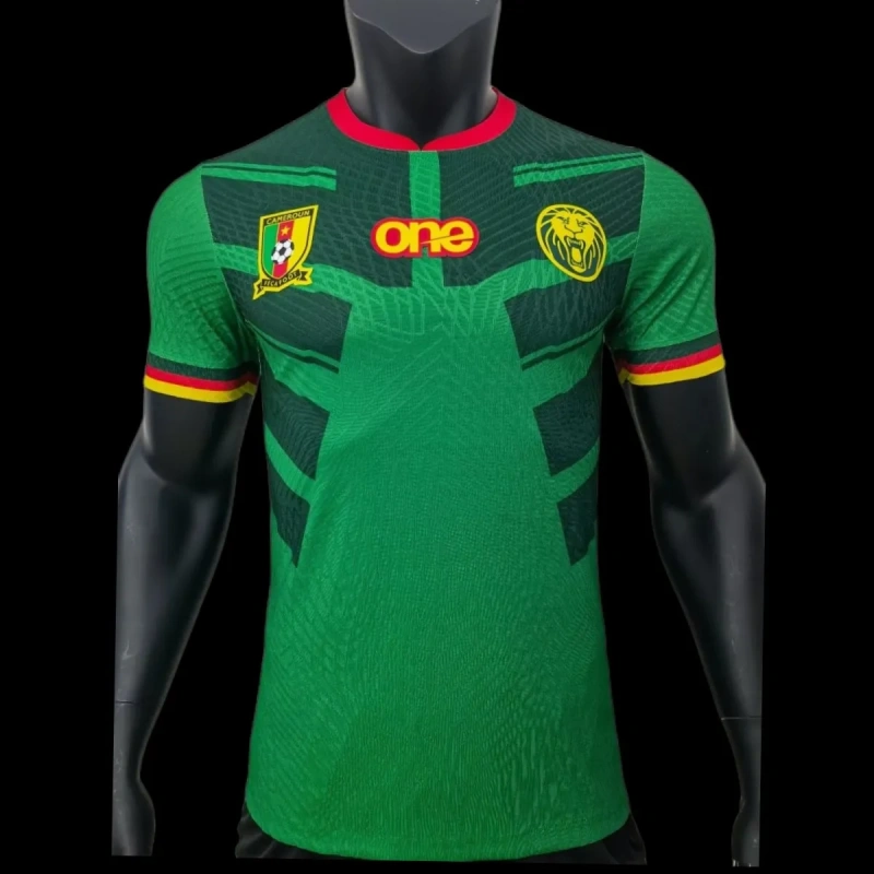 Camisa Camarões I 2022 Autêntica Versão Jogador Copa do Mundo