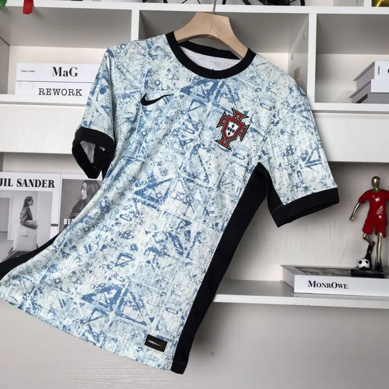 Player version Portugal Away Uefa Euro 2024 Soccer Jersey
