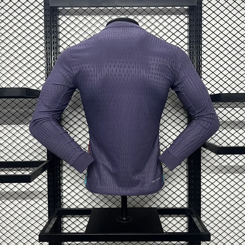 Camisa Inglaterra II 2024 Autêntica Versão Jogador Manga Longa Eurocopa