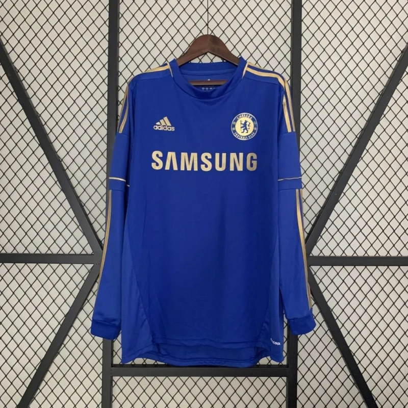 Camisa Chelsea I 2012/13 Retrô Manga Longa