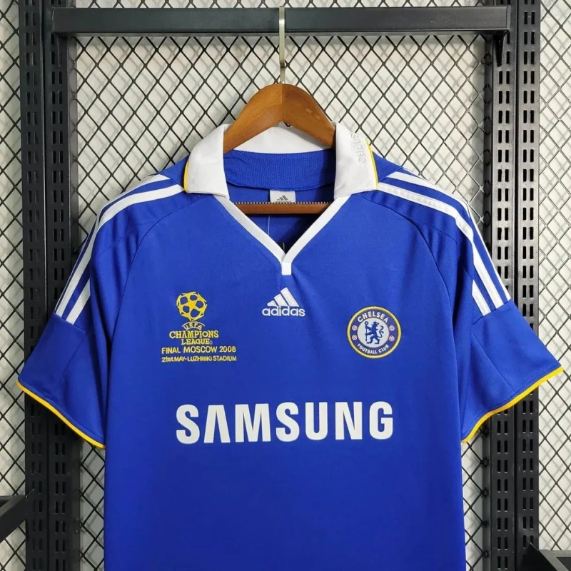 Camisa Chelsea I 2008 Retrô Final UCL