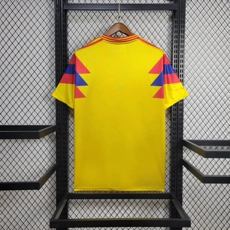 Camisa Colômbia I 1990 Retrô Copa do Mundo