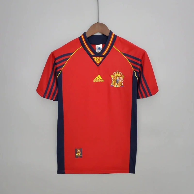 Spain 1998 World Cup Home Retro Jersey