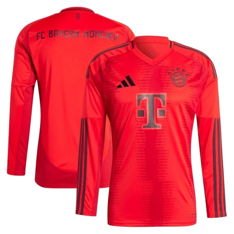 Camisa Bayern de Munique I 2024/25 Versão Tailandesa Manga Longa