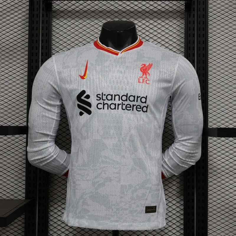 Camisa Liverpool III 2024/25 Autêntica Versão Jogador Manga Longa