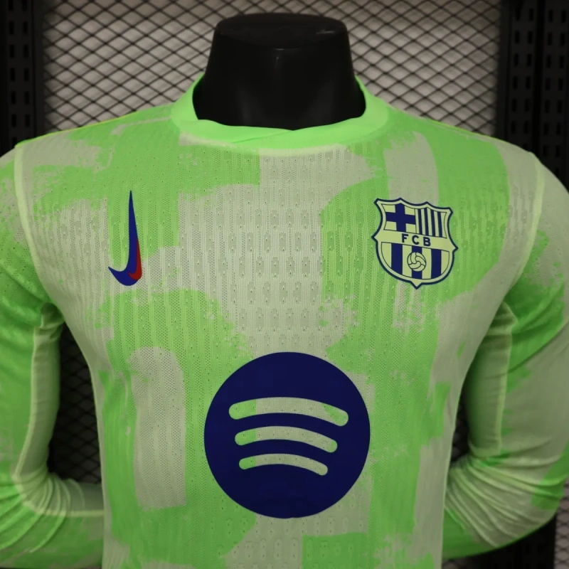 Camisa Barcelona III 2024/25 Autêntica Versão Jogador Manga Longa
