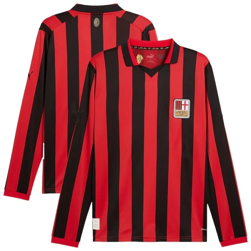 Camisa AC Milan Versão Tailandesa Manga Longa