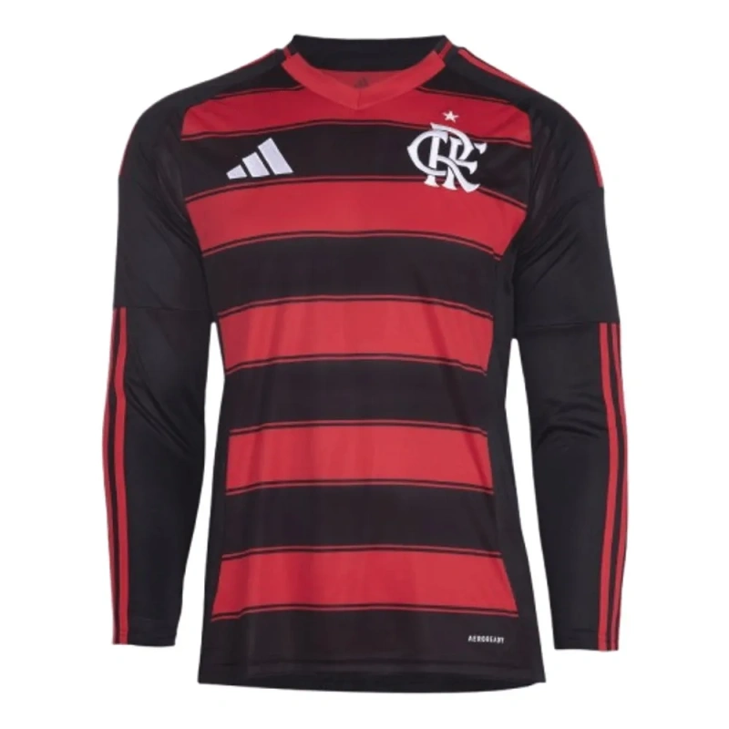 Camisa Flamengo I 2025/26 Versão Tailandesa Manga Longa