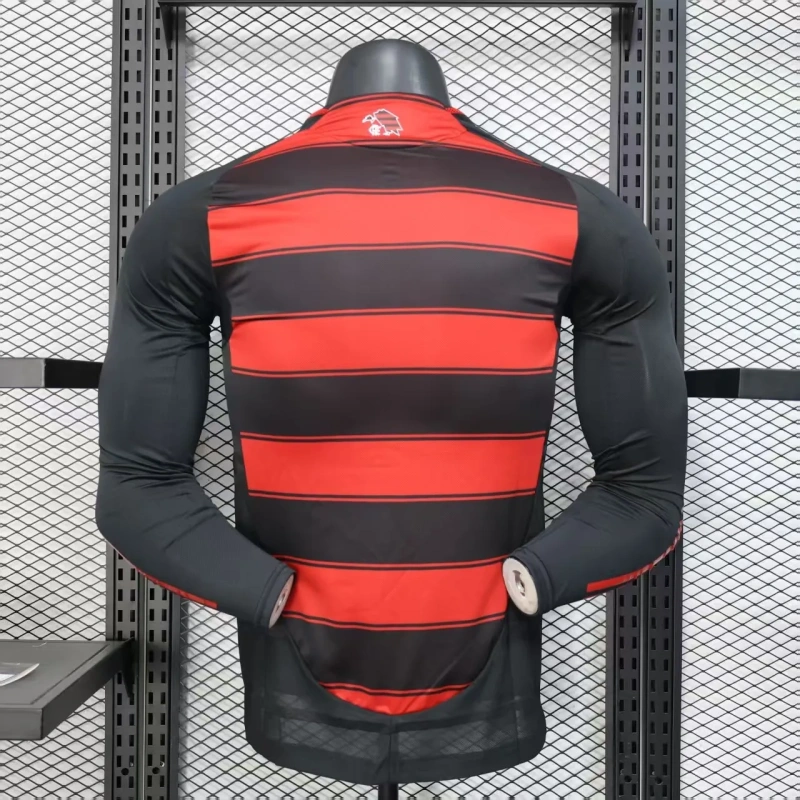 Camisa Flamengo I 2025/26 Autêntica Versão Jogador Manga Longa