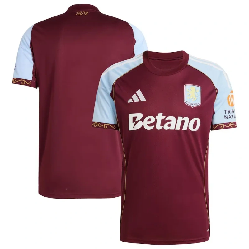 Camisa Aston Villa I 2025/26 Versão Tailandesa