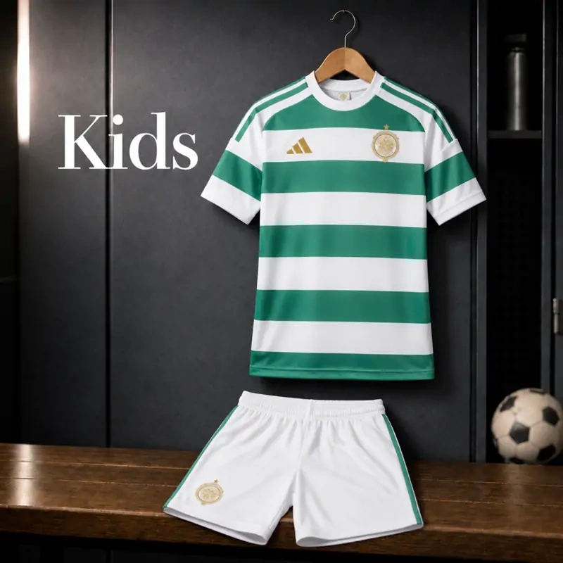 Kids Celtic 26/27 Home Jersey and Short Kit