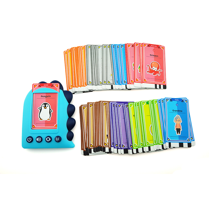 Smart Intelligent Animals Audible Flash Cards Reading Machine Early Learning Educational Toys For Kids Learning