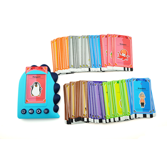 Smart Intelligent Animals Audible Flash Cards Reading Machine Early Learning Educational Toys For Kids Learning