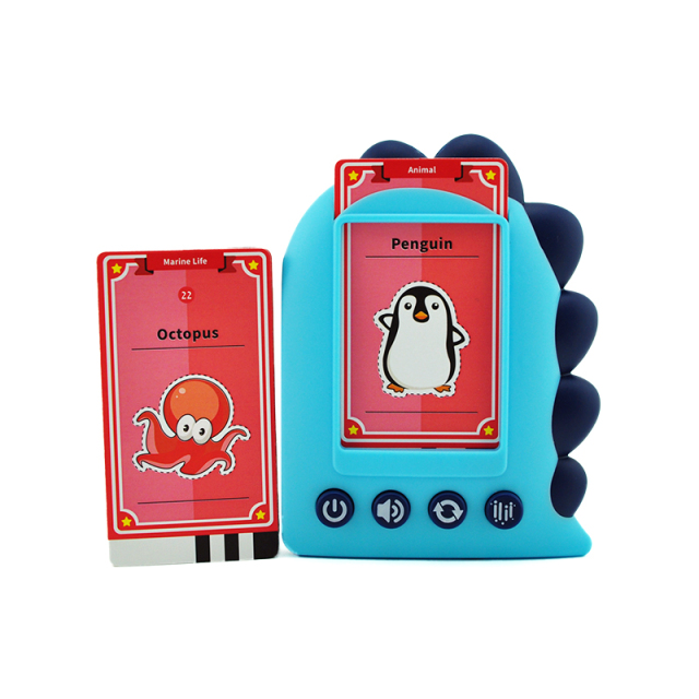 Smart Intelligent Animals Audible Flash Cards Reading Machine Early Learning Educational Toys For Kids Learning