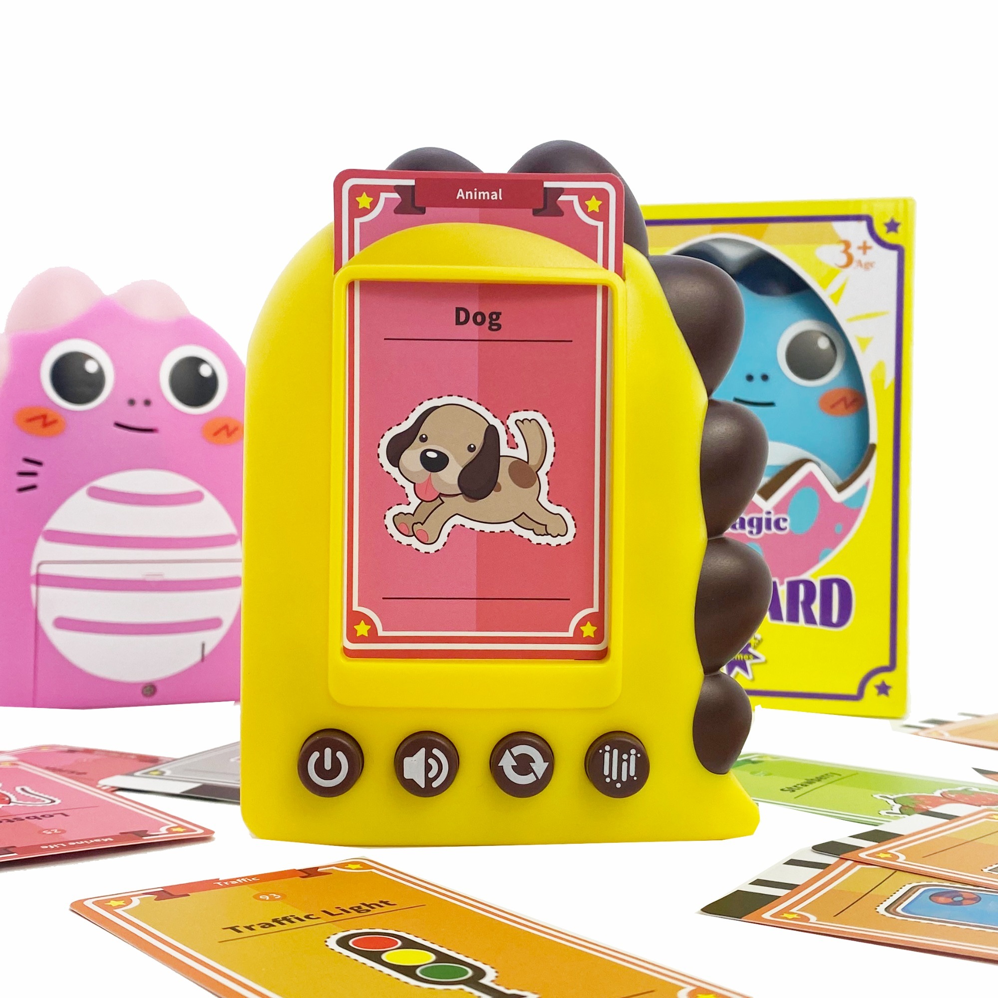 Smart Intelligent Animals Audible Flash Cards Reading Machine Early Learning Educational Toys For Kids Learning