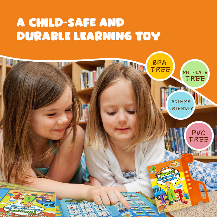 know your world Interactive Spanish English Sound Book Electronic E-book For Kids