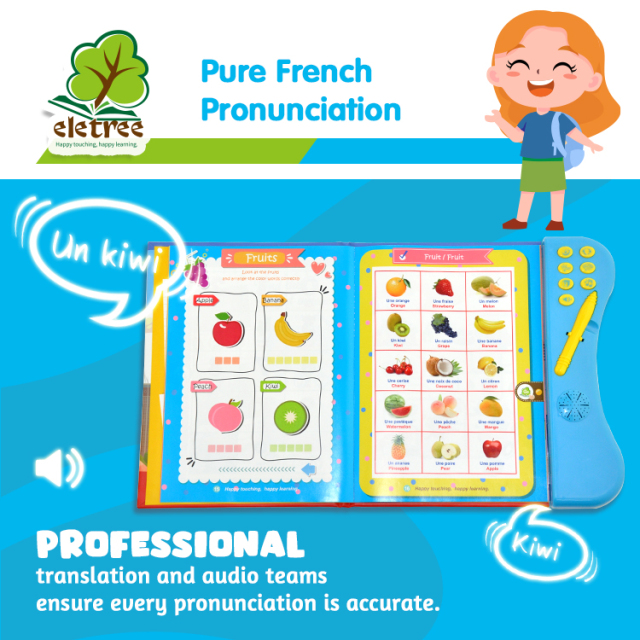 My Electronic Book French English Talking Sound Book With Read Pen