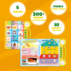 My First 180+ Words Arabic English Bilingual Sound Book For Kids